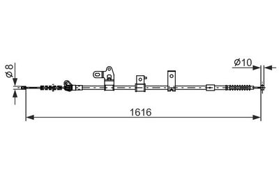 Brake control cable