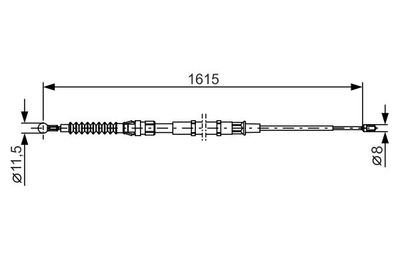 Cavo Comando Freno Superb Caddy III