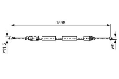 Brake control cable