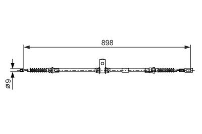 Brake control cable
