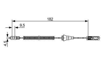 Brake control cable