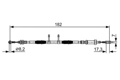 Brake control cable