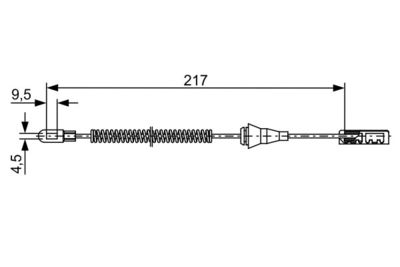 Brake control cable