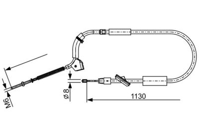 Brake control cable
