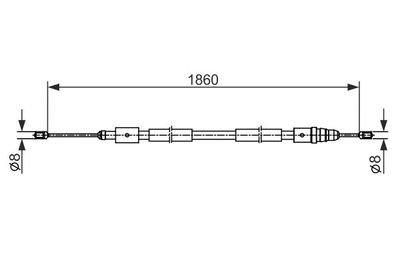 Brake control cable