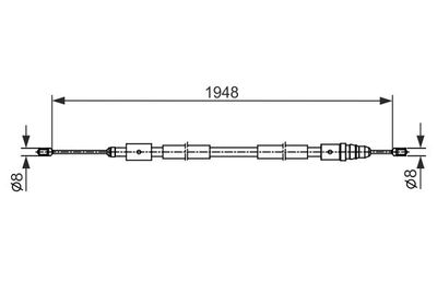 Brake control cable