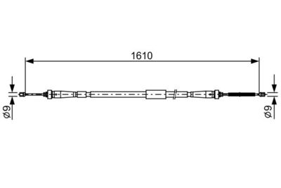 Cavo Comando Freno IV 1.5 dCi 05.2012 - IV 0.9 0