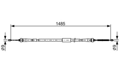 Cavo Comando Freno IV 1.5 dCi 05.2012 - IV 0.9 0