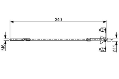 Cavo Comando Freno Auris 1.4 D-4D 02.2007 - 10.2012 Auris 1