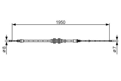 Brake control cable