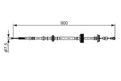 Brake control cable