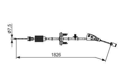Brake control cable