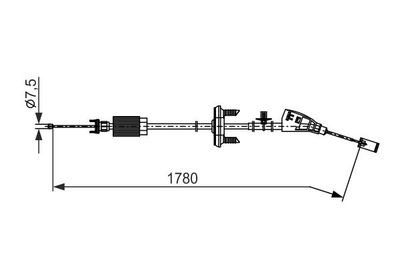 Brake control cable