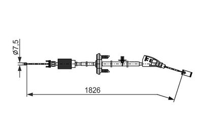 Brake control cable