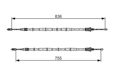 Brake control cable