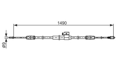 Brake control cable