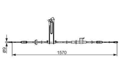 Brake control cable