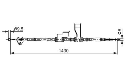 Brake control cable