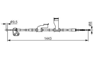 Brake control cable