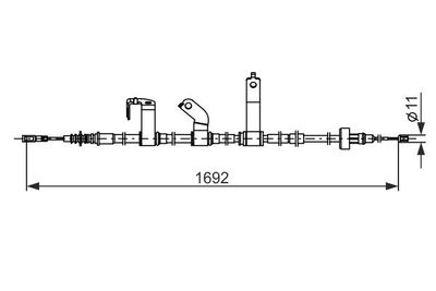 Brake control cable