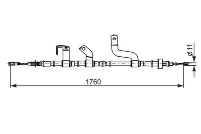 Brake control cable