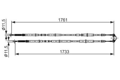 Brake control cable