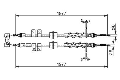 Brake control cable