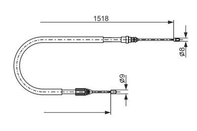 Brake control cable