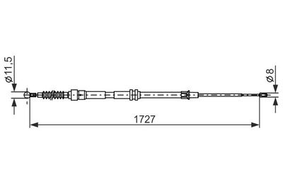 Brake control cable
