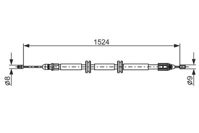Brake control cable