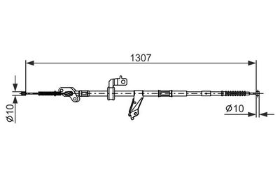 Brake control cable