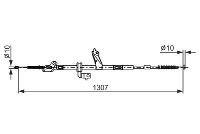 Brake control cable