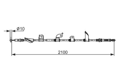 Brake control cable