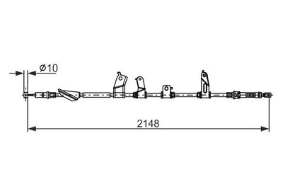 Brake control cable