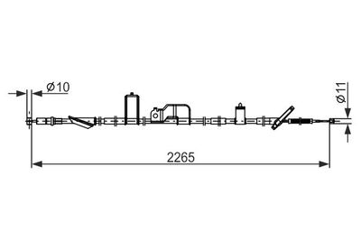 Brake control cable