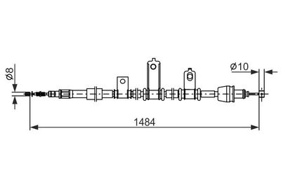 Brake control cable