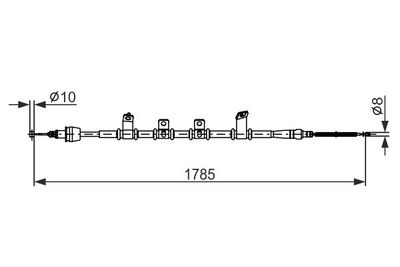 Brake control cable