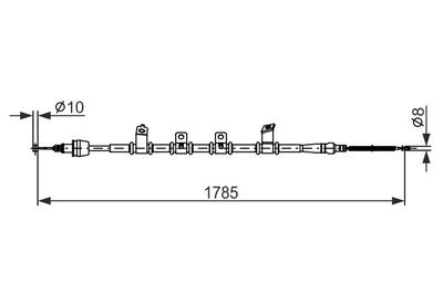 Brake control cable