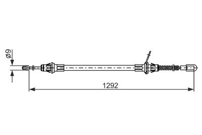 Brake control cable