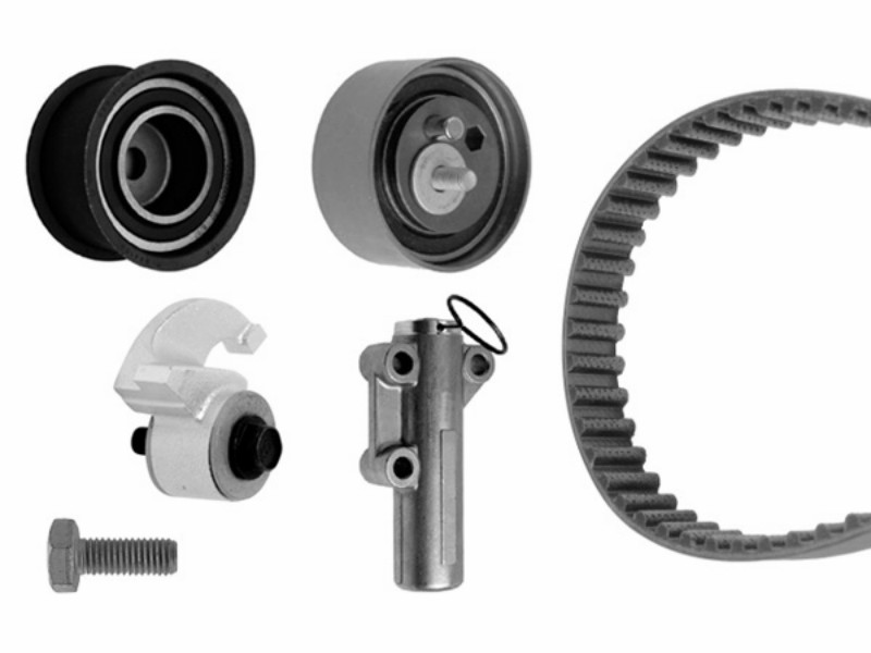 Pulley/timing belt set