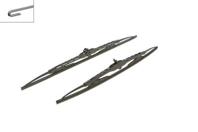 Kit spazzole tergi 530/475mm Audi/Fiat/VW (curva lato passeggero)