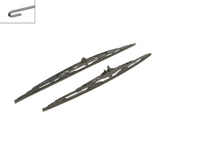 Kit spazzole 801S 600/630mm (curva lato passeggero) Mercedes