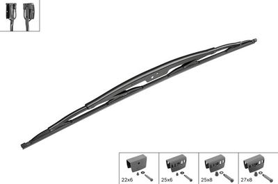 Tergicristalli 1000 mm, Standard