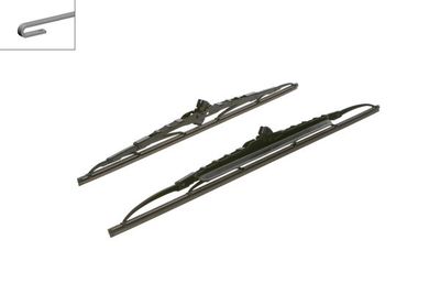 Kit spazzole tergi twin spoiler 530/450mm 531S