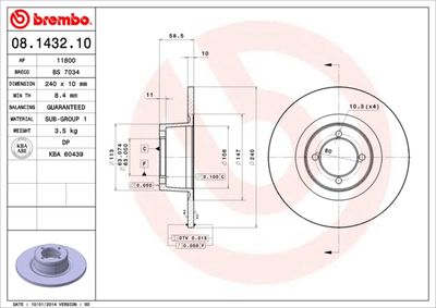 Dischi freno anteriore BMW 1502-2002 (E10) 09/67-07/7