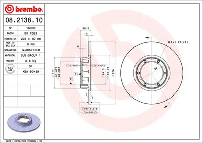 Dischi freno ant./ posteriore aro 10 06/80-10/06 / 131