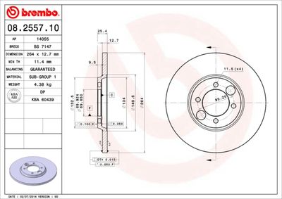 Dischi freno posteriore daimler 2.8 - 5.3 10/69-02/93