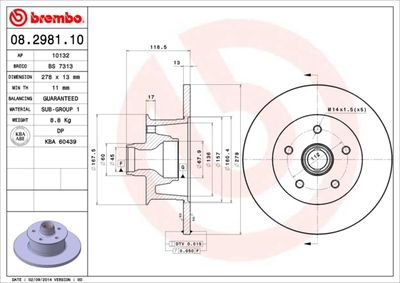 Dischi freno anteriore VW Transporter III bus 05/79-0