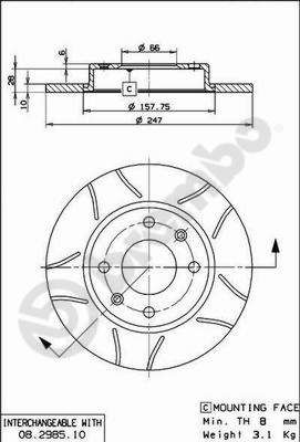 Dischi freno ant./ posteriore Citroën (df-psa) fukang saloon