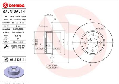 Dischi freno posteriore Alfa Romeo 164 (164_) 01/87-10